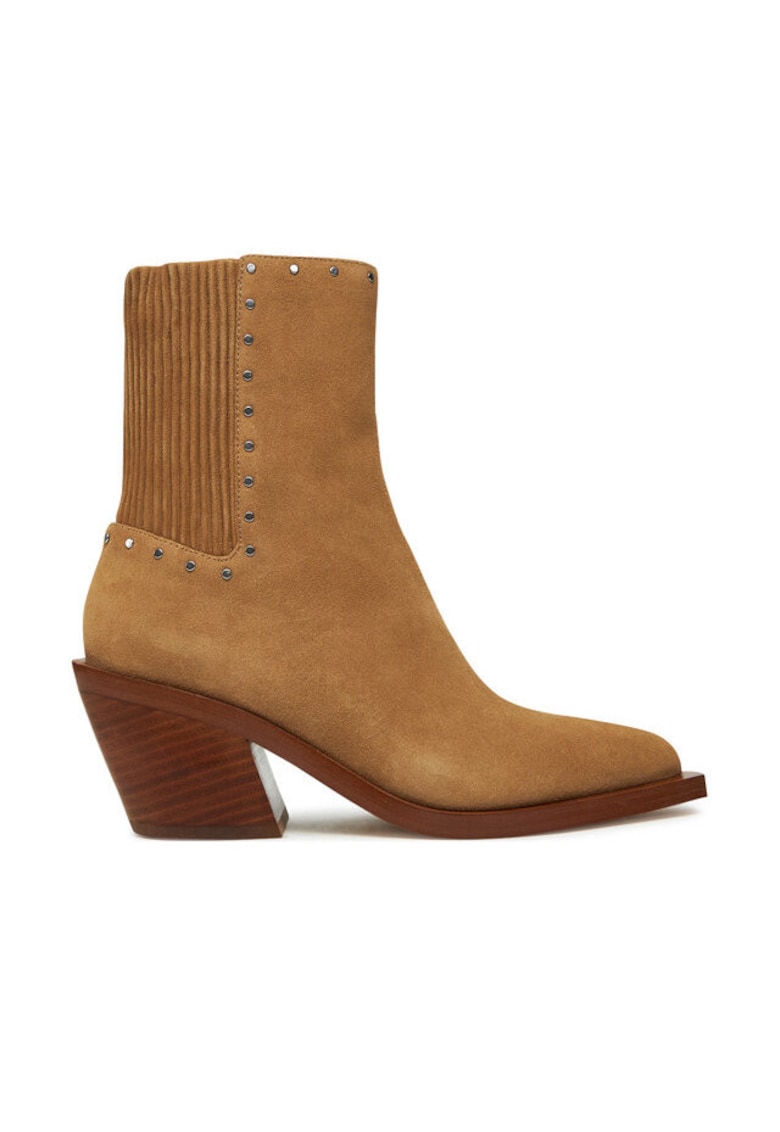 Botine dama CU188 - Piele naturala - Maro - Maro