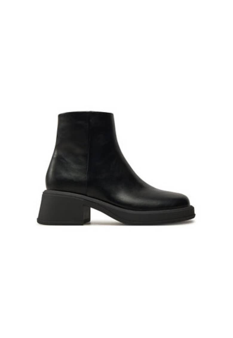Botine dama 13854557 - Piele ecologica - Negru - Negru