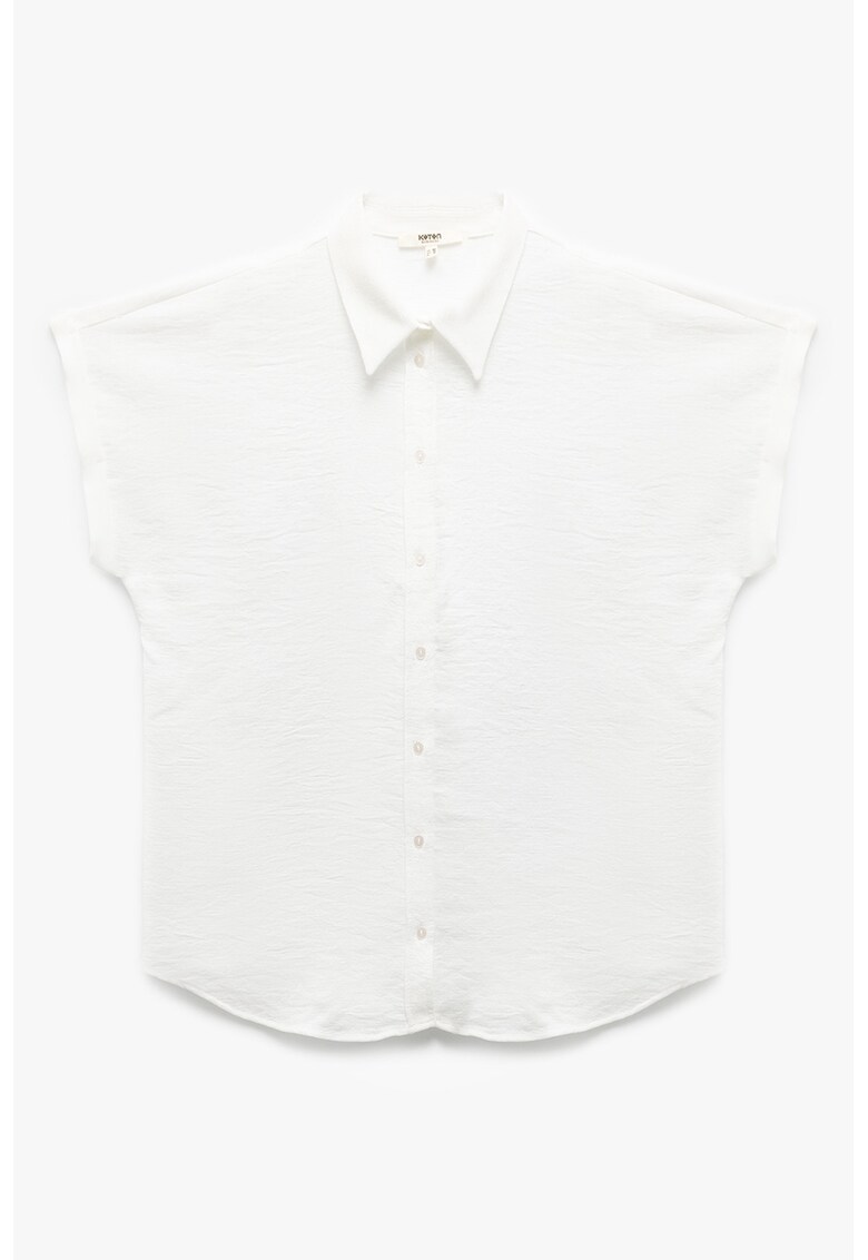 Camasa cu maneci scurte - Alb fildes