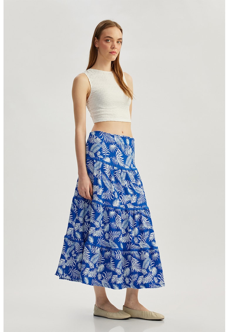 Fusta lunga evazata cu model Fusta lunga evazata cu model