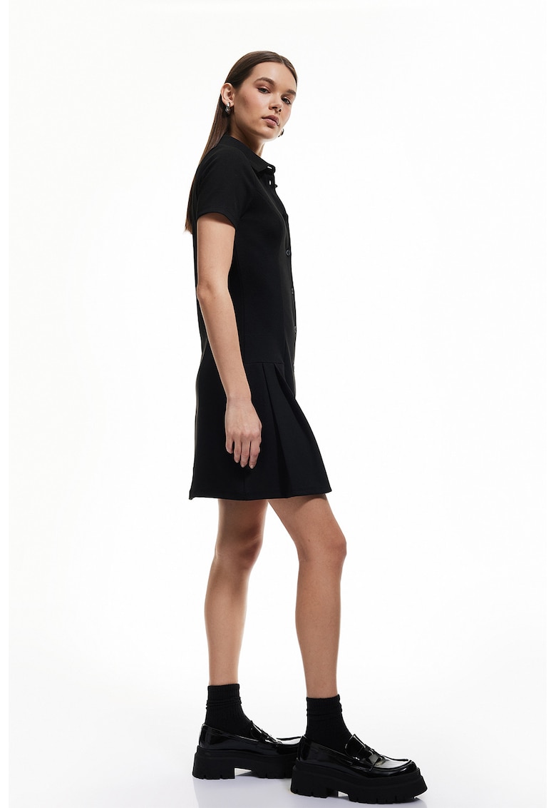 Rochie-camasa mini cu pliuri