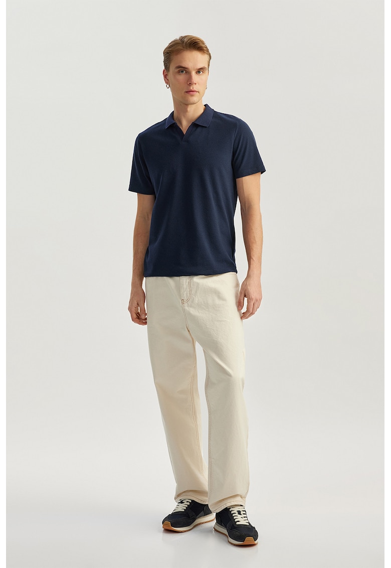 Tricou polo uni - Albastru ultramarin