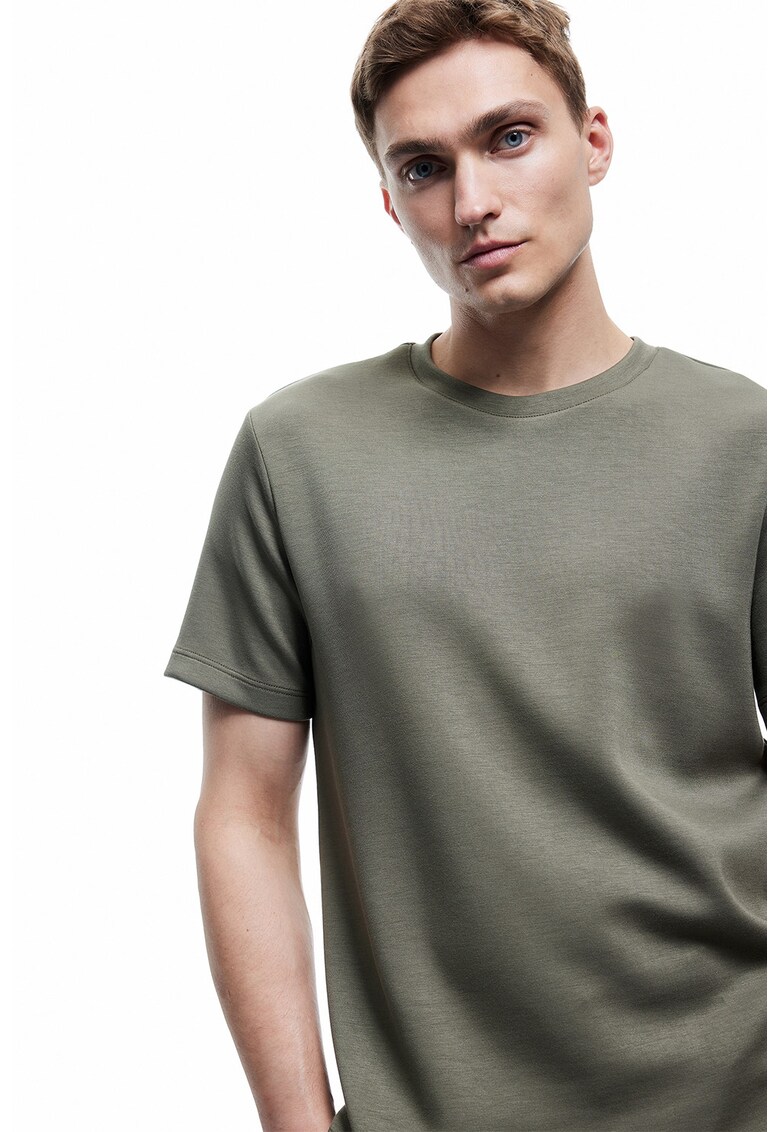 Tricou uni din neopren - Verde masliniu