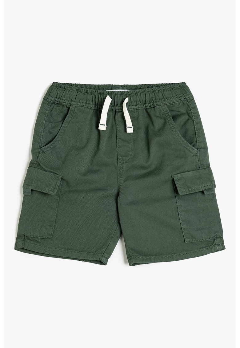 Pantaloni scurti cargo cu snur de ajustare in talie