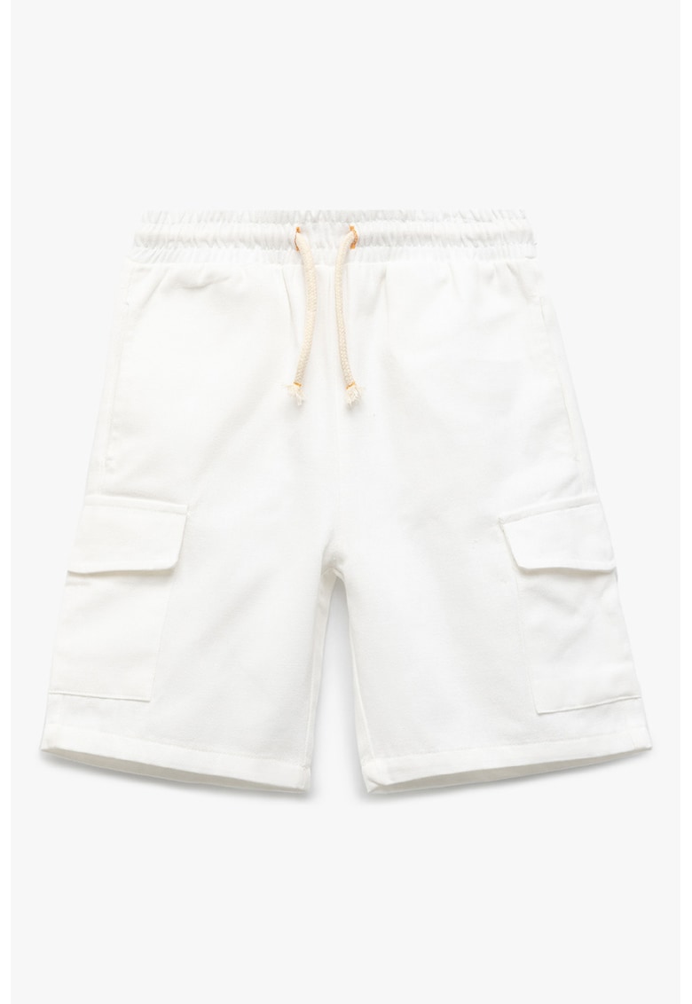 Pantaloni scurti din amestec de lyocell cu snur de ajustare