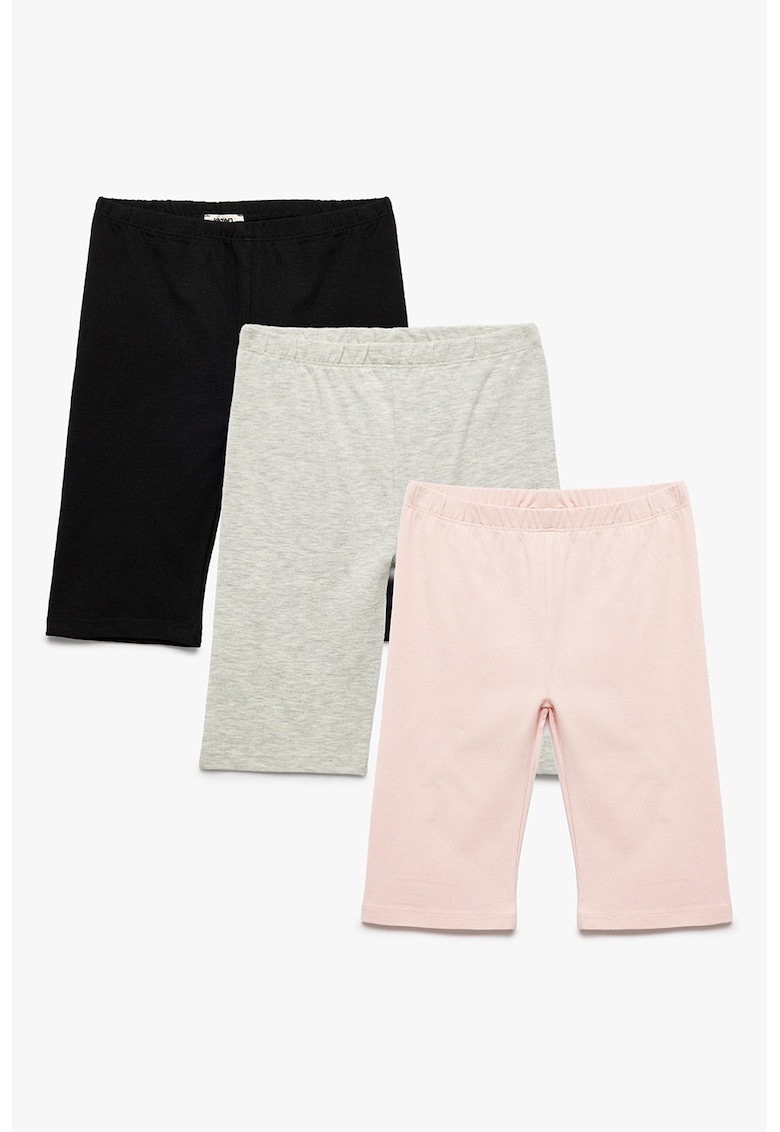 Set de colanti scurti cu talie elastica - 3 piese