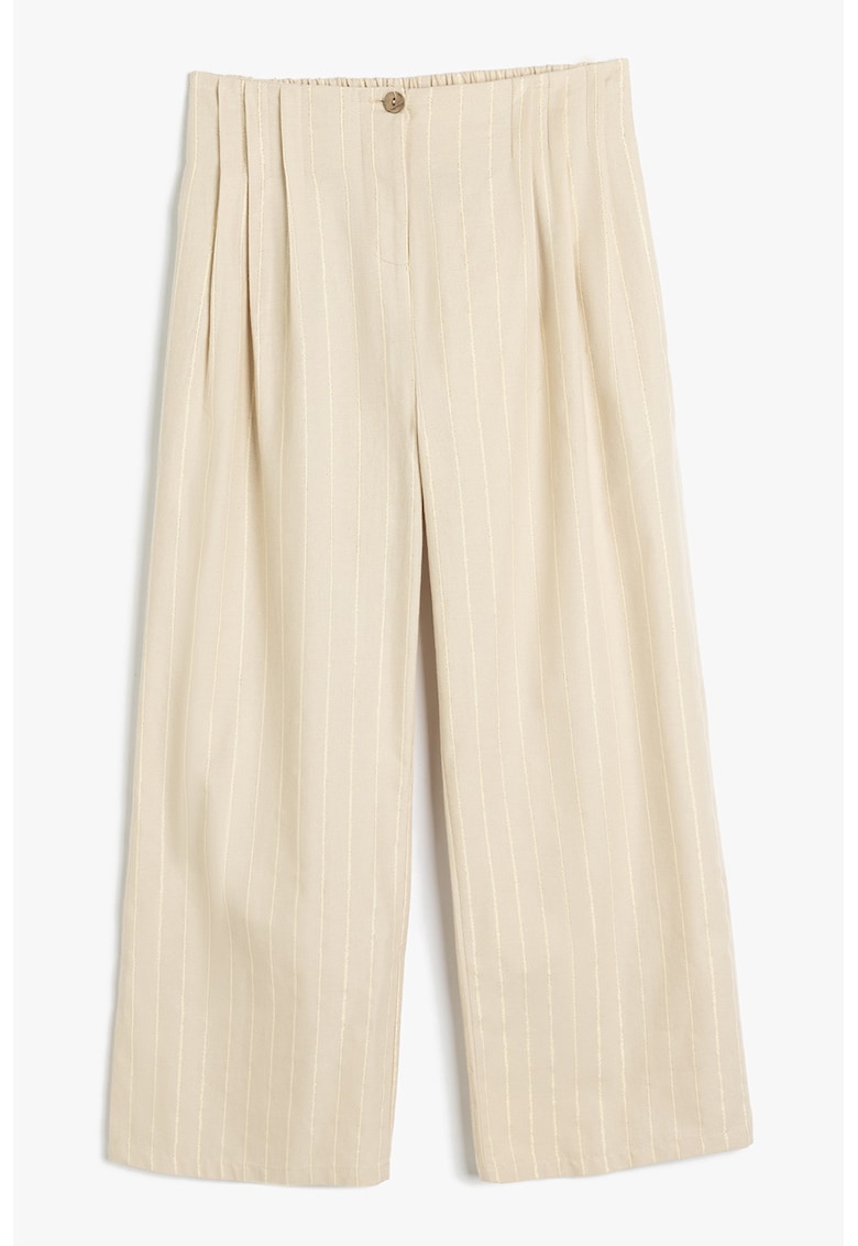 Pantaloni uni relaxed fit