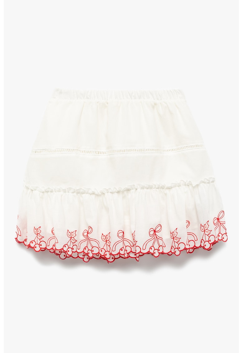 Fusta mini cu volane si decupaje discrete