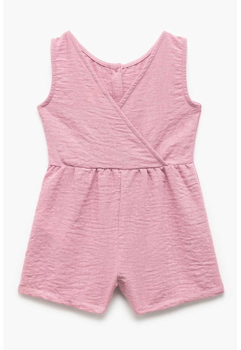 Salopeta scurta cu decolteu cache-coeur