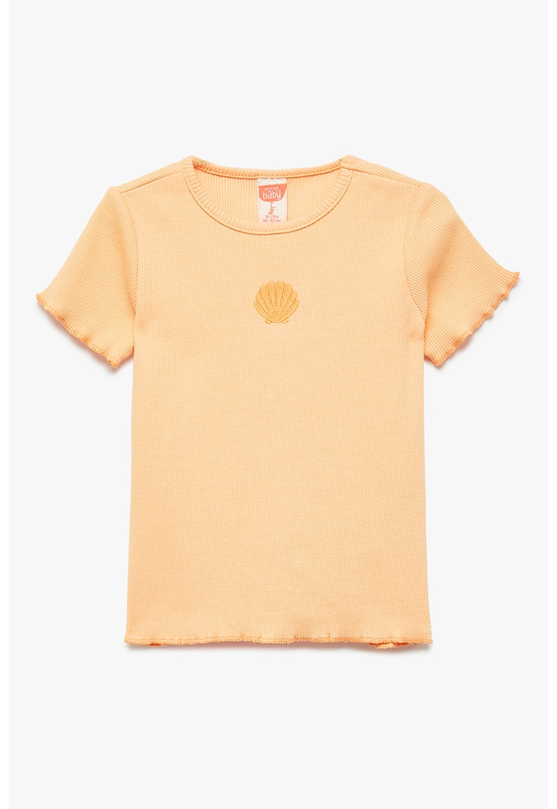 Tricou din amestec de bumbac cu striatii