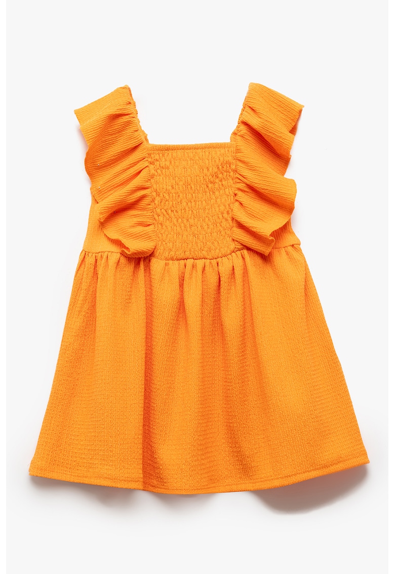 Rochie texturata cu garnituri transparente