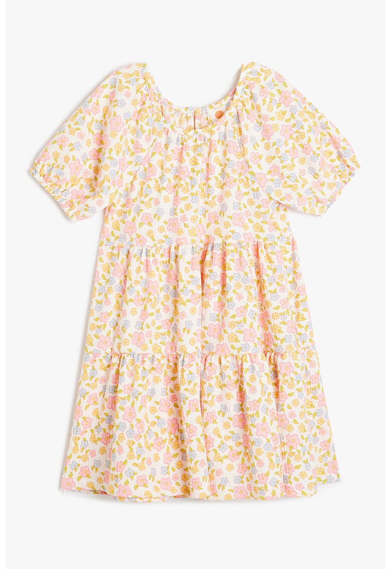 Rochie stratificata cu model floral