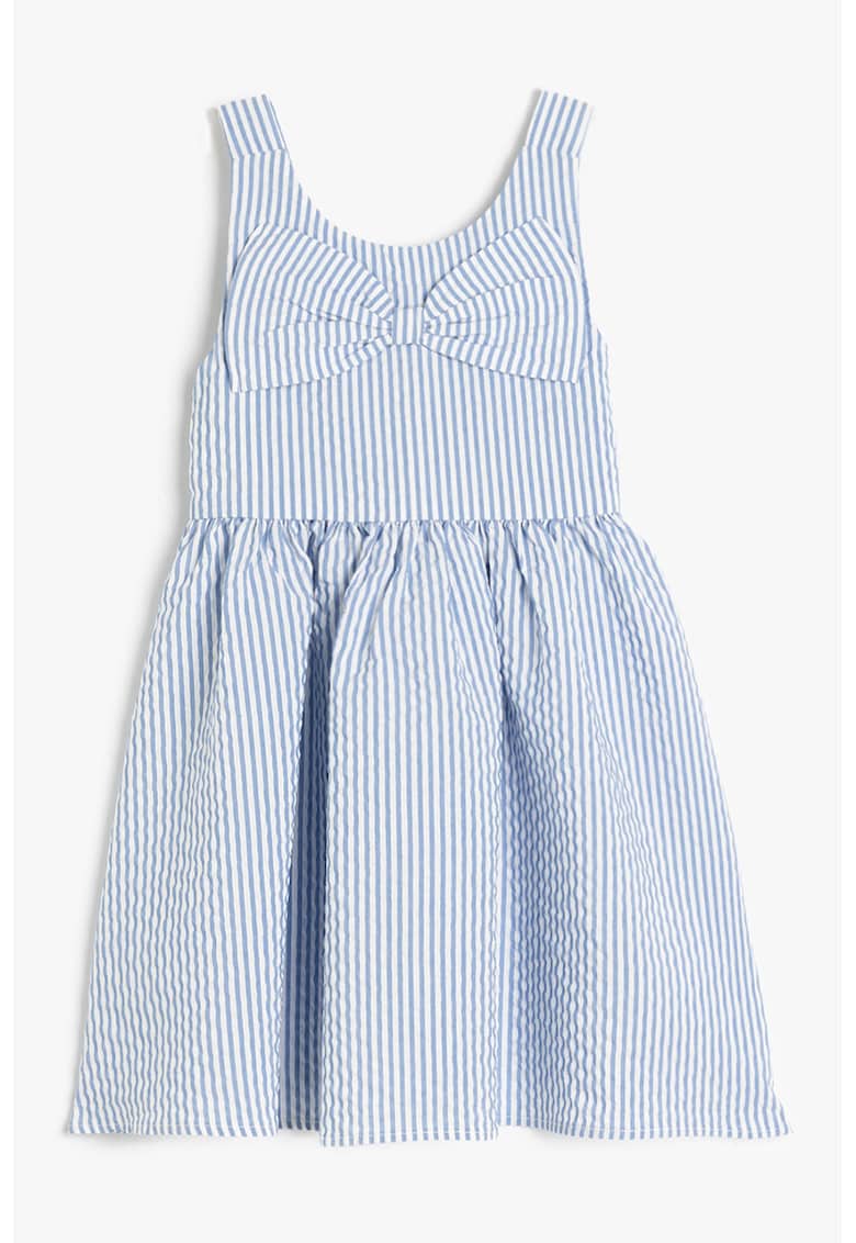 Rochie cu aplicatie funda si dungi