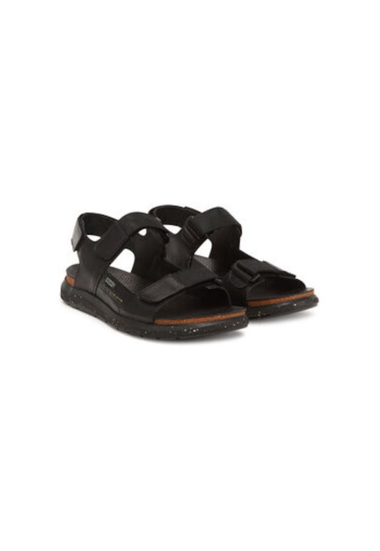 Sandale barbati M0B-0122 - Piele naturala - Negru - Negru