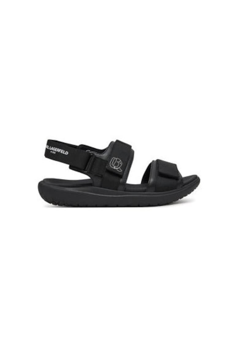 Sandale barbati Z30382 - Piele naturala - Negru - Negru