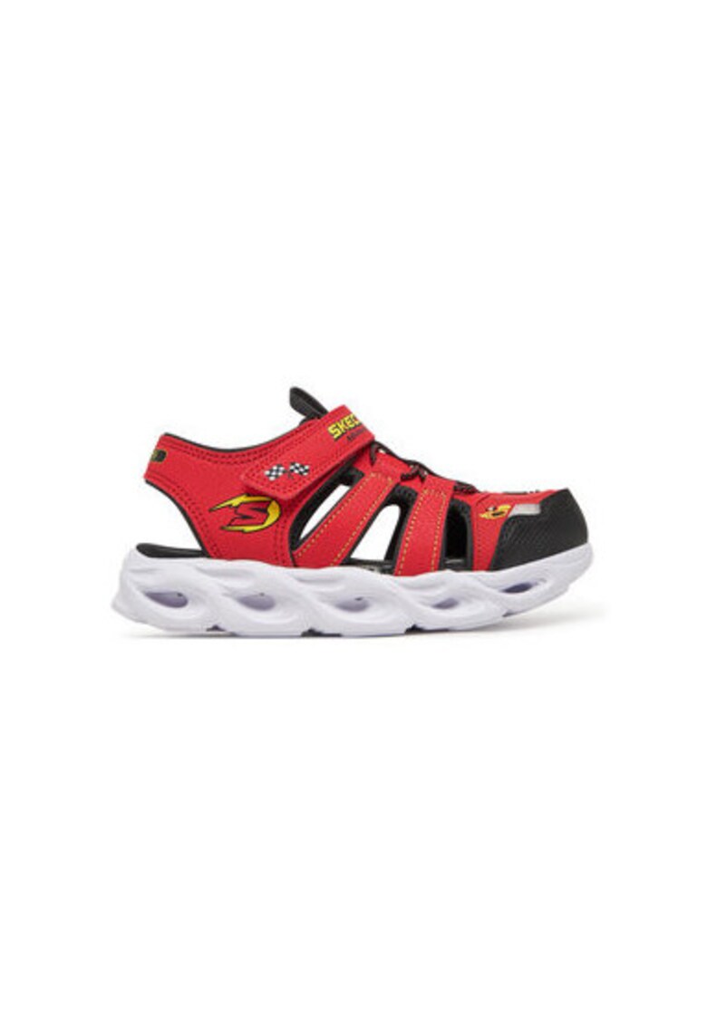 Sandale barbati 400613L - Piele ecologica - Rosu - Rosu