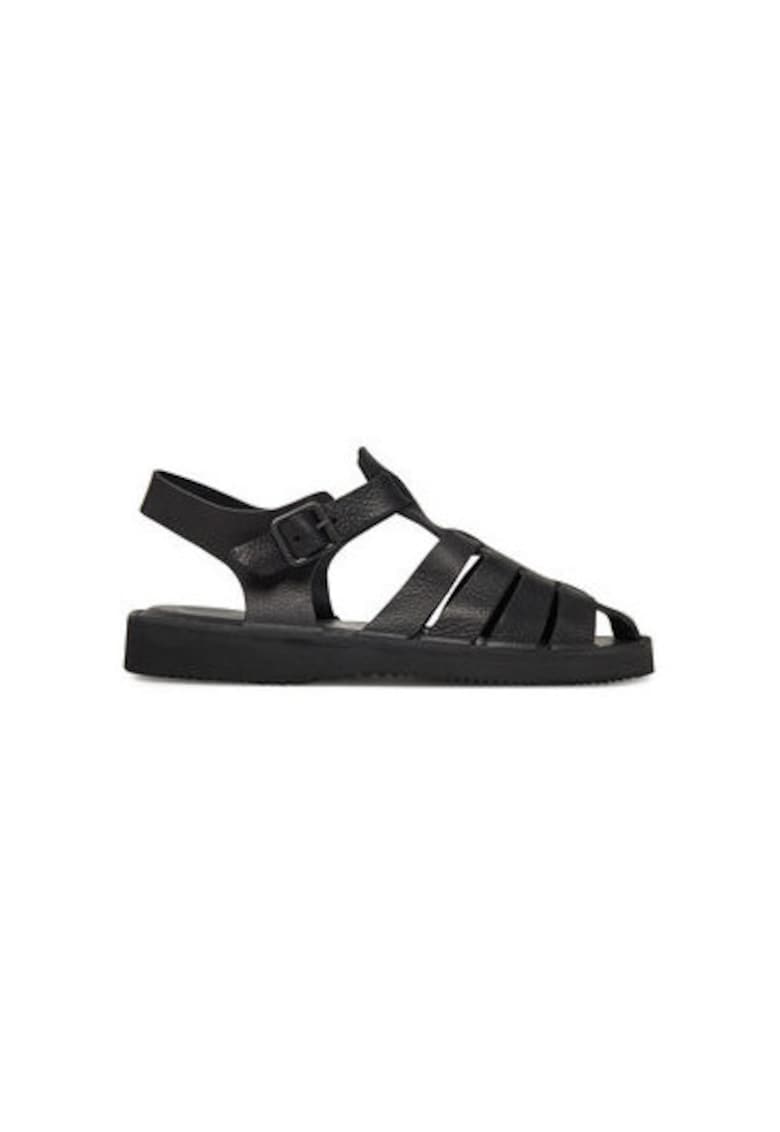 Sandale unisex D038 - Piele naturala - Negru