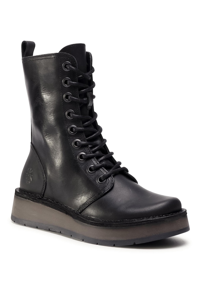 Fly London Botine dama RAMI043FLY - Piele naturala - Negru - Negru