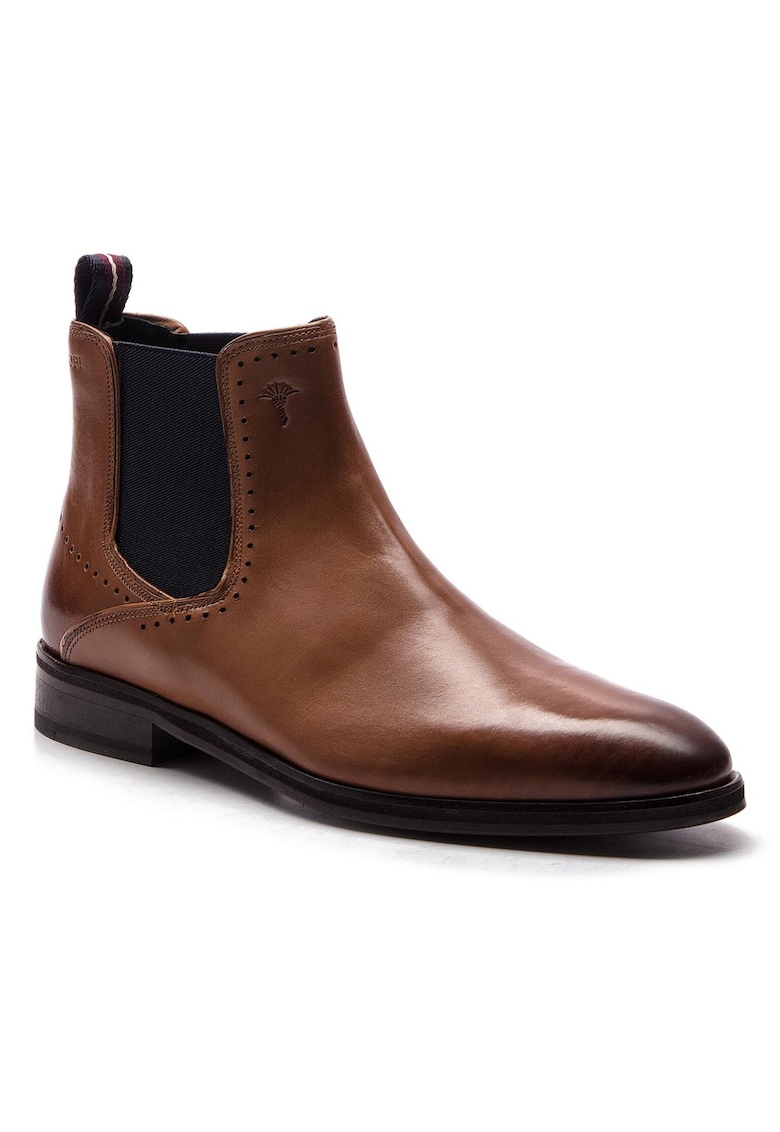 Botine cu glezna joasa barbati  4140004162 - Piele naturala - Maro