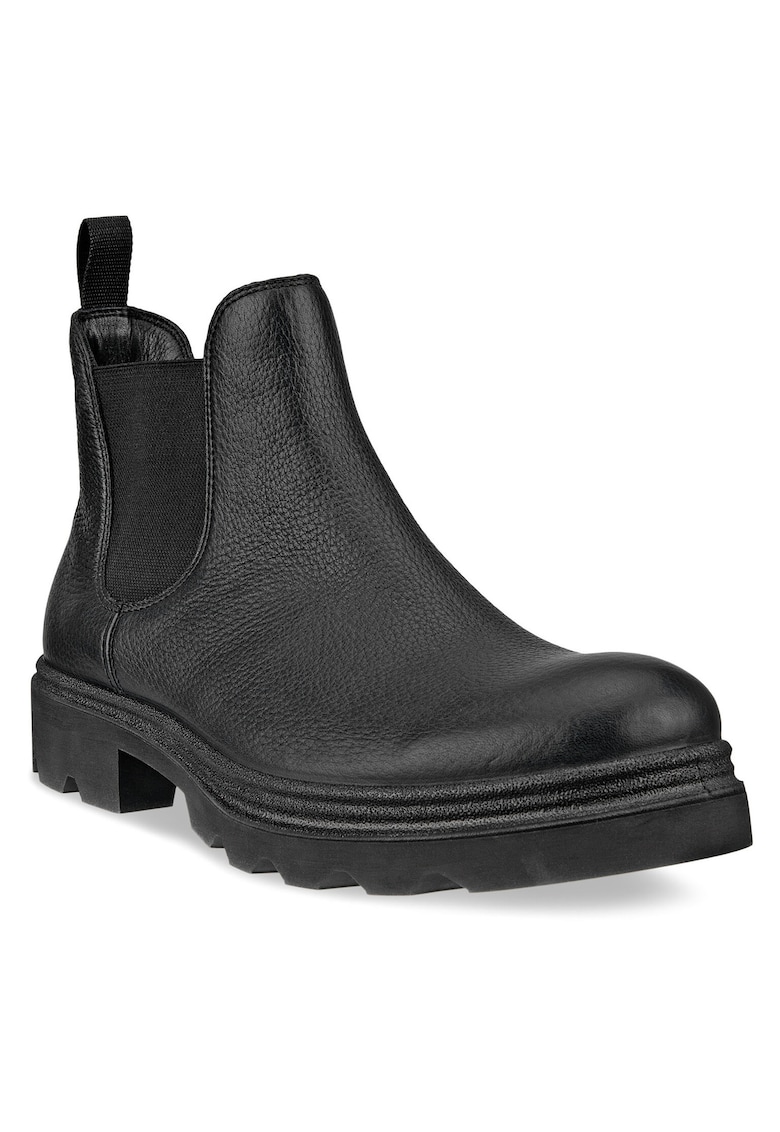 Botine cu glezna joasa pentru barbati 21475401001 - Piele naturala - 46 EU - Negru