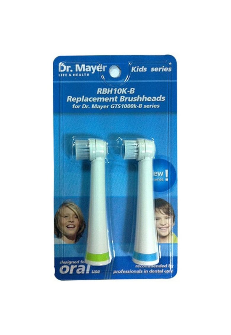 Set 2 capete - albastru - pentru periuta de dinti electrica Dr. Mayer