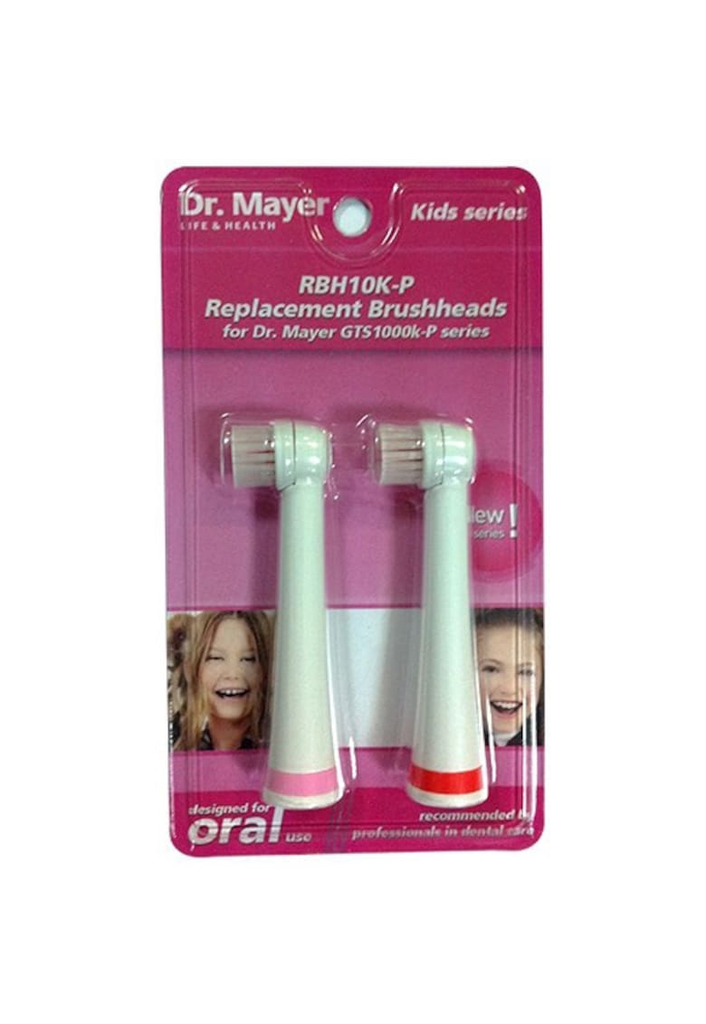 Set 2 capete - roz - pentru periuta de dinti electrica Dr. Mayer