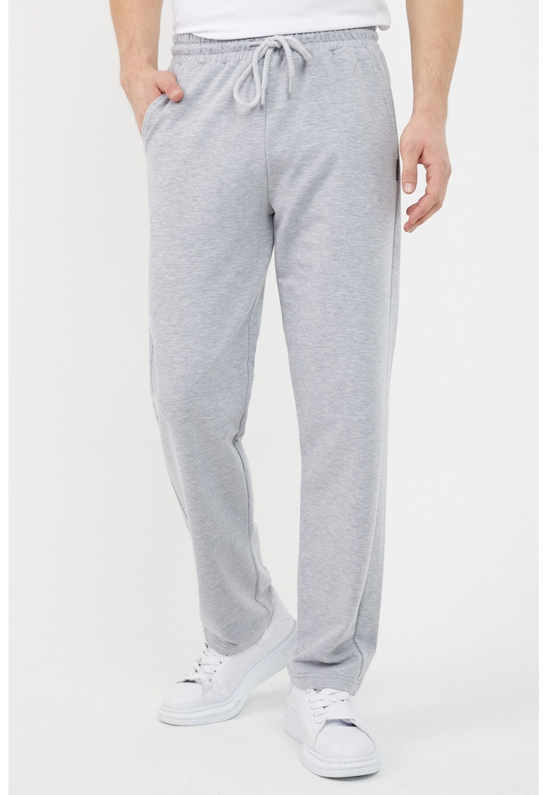 Pantaloni de trening cu snur - Gri deschis