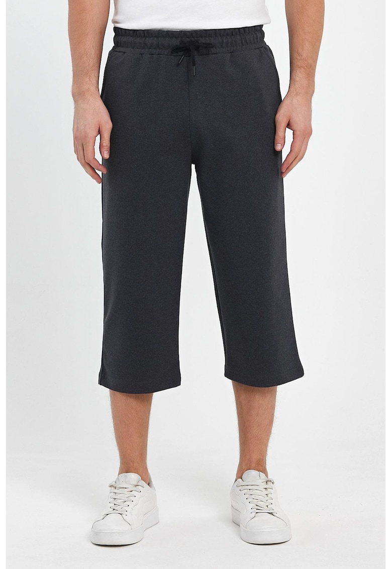 Pantaloni de trening trei sferturi cu snur