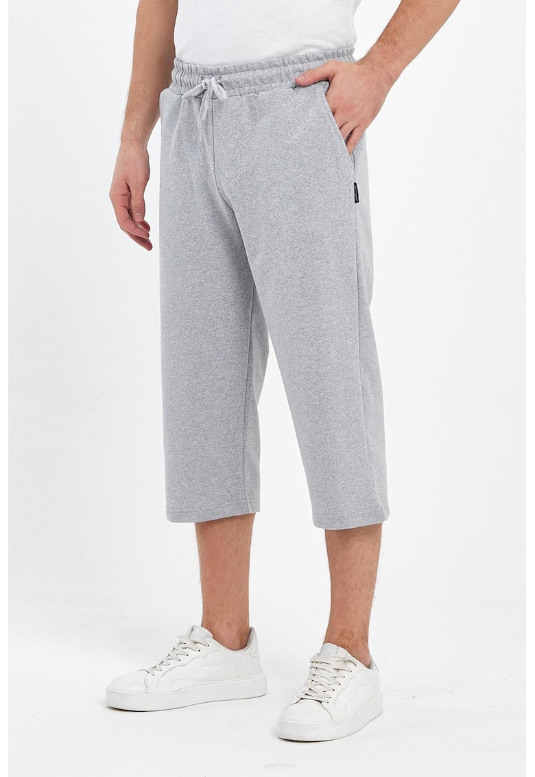 Pantaloni de trening trei sferturi cu snur