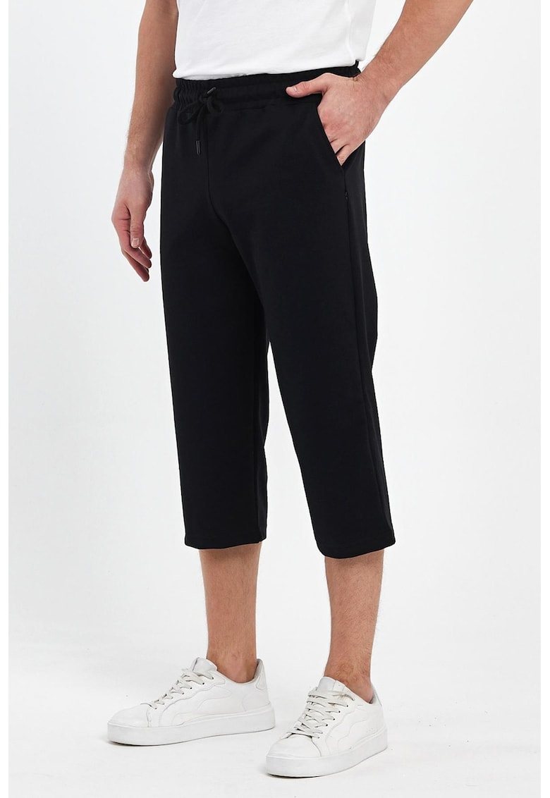 Pantaloni de trening trei sferturi cu snur
