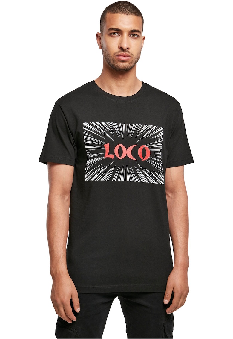 Tricou de bumbac cu imprimeu - Negru