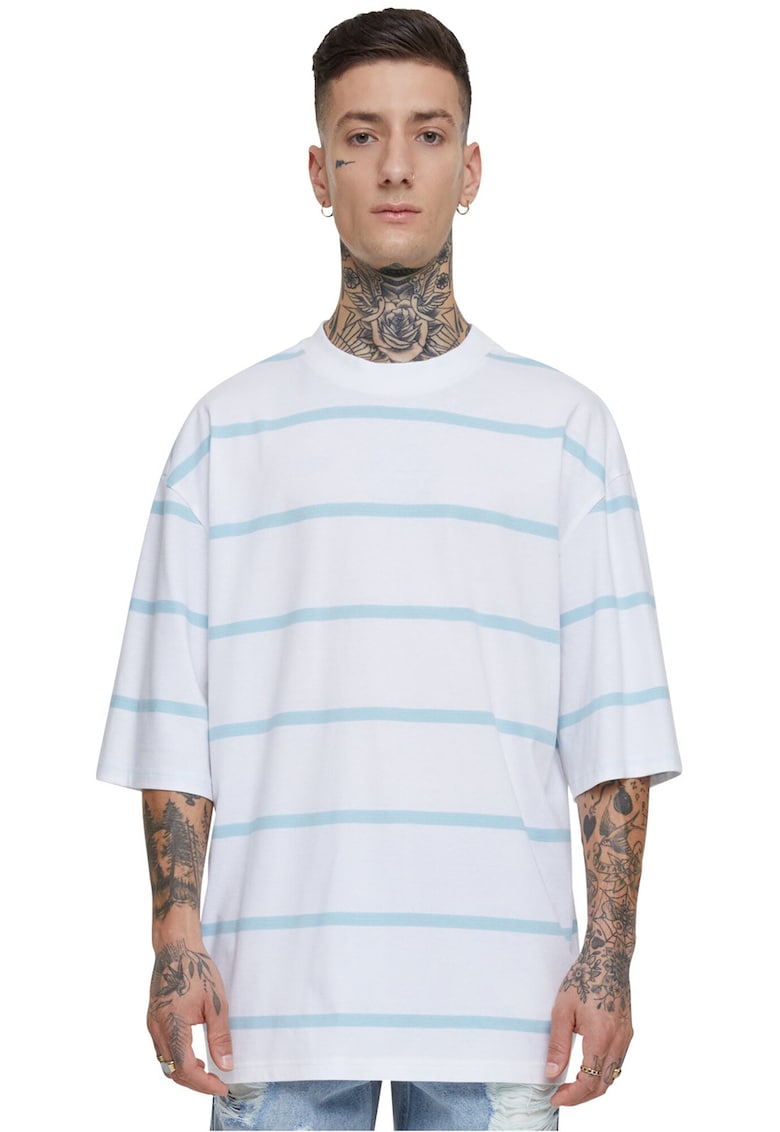 Tricou supradimensionat cu model in dungi