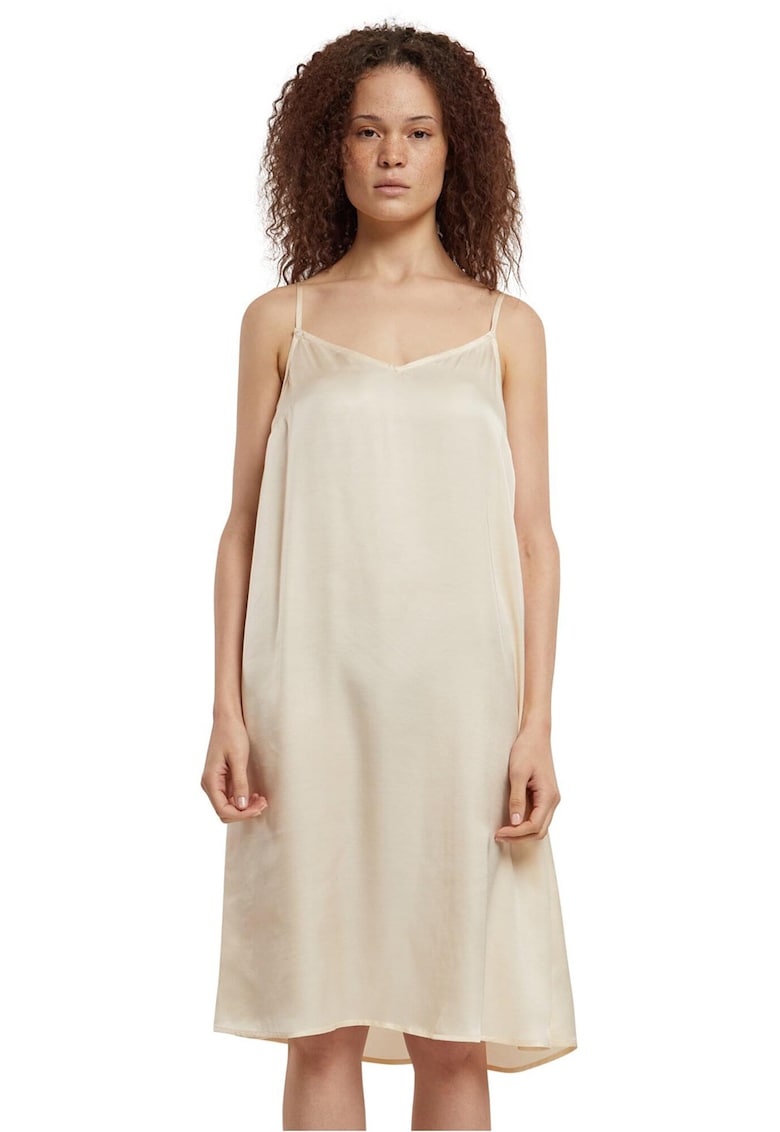 Rochie lejera cu bretele ajustabile - Crem
