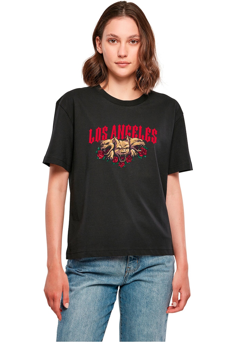 Tricou de bumbac cu imprimeu Los Angeles Tricou de bumbac cu imprimeu Los Angeles