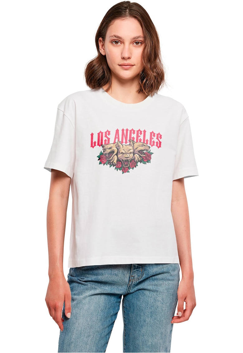 Tricou de bumbac cu imprimeu Los Angeles Tricou de bumbac cu imprimeu Los Angeles