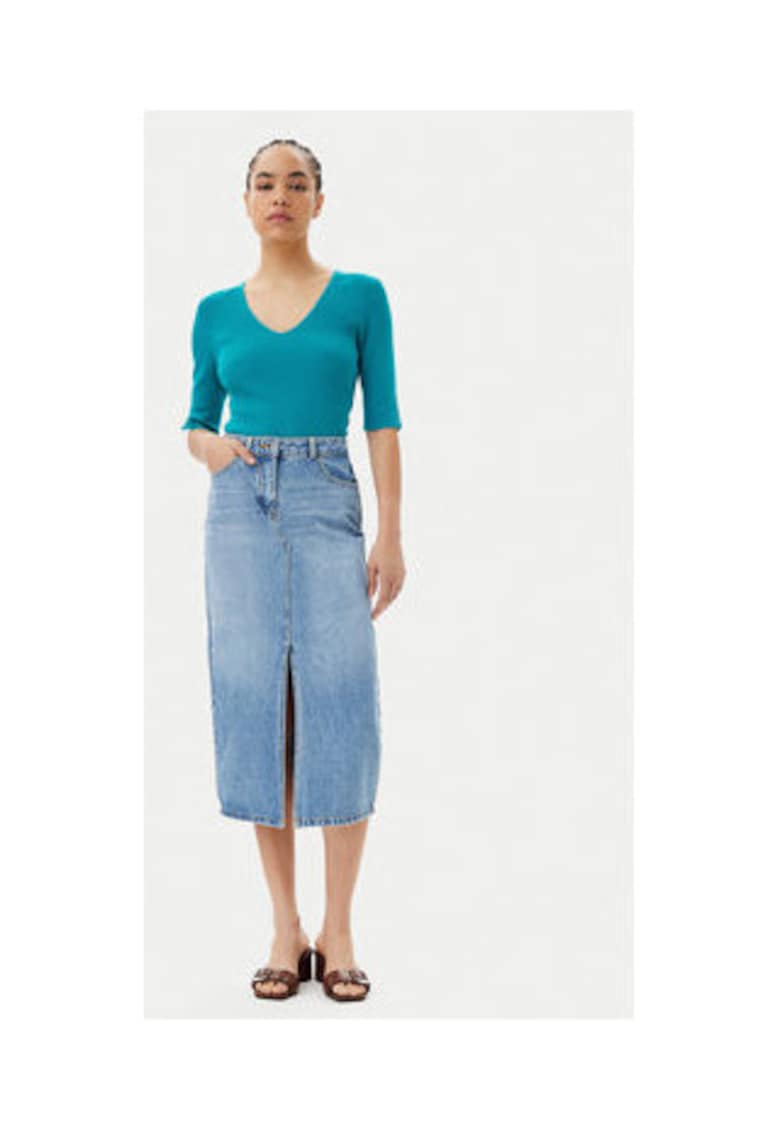 Fusta  model JROMA 308 - bumbac albastru