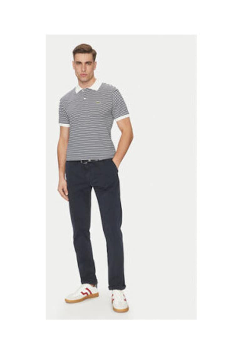 Tricou PH9753 522 alb/albastru marin - 100% bumbac