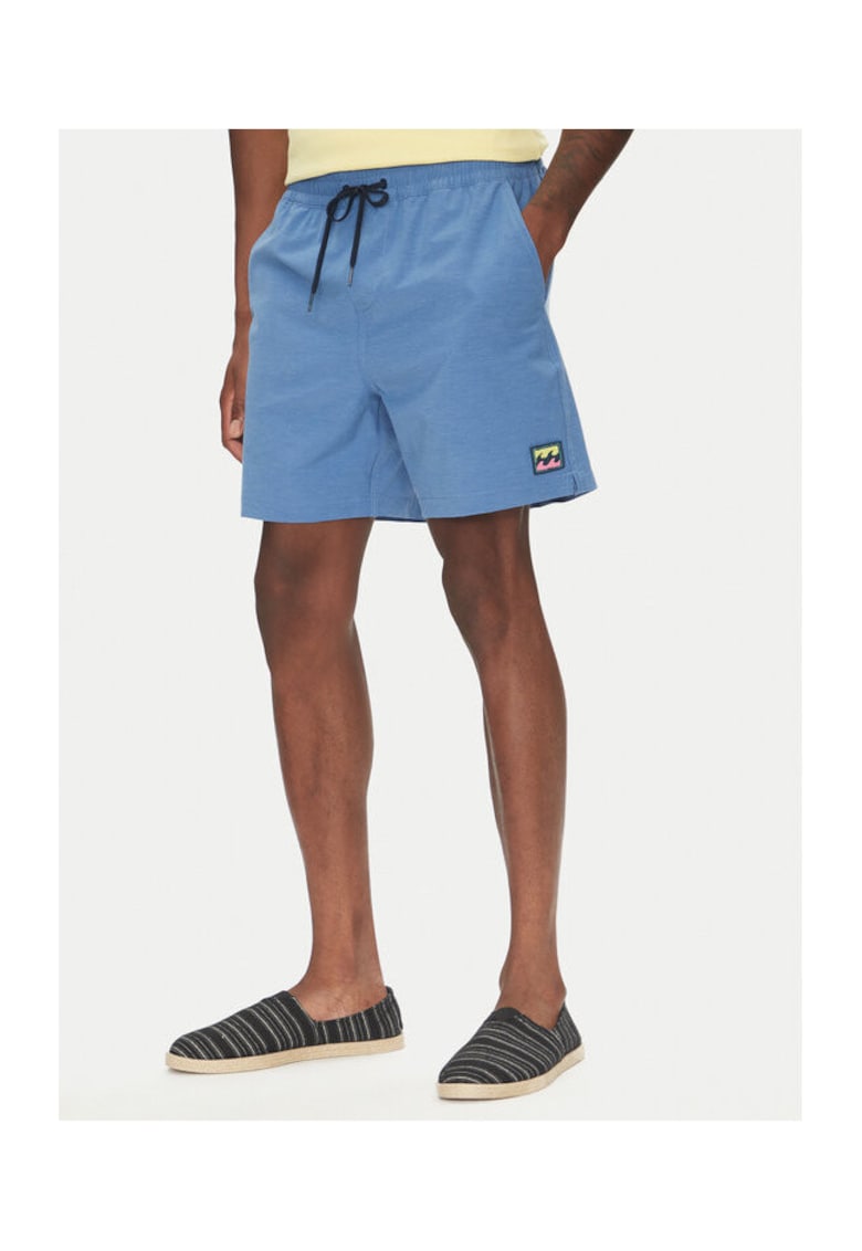 Pantaloni scurti de baie barbati EBYJV00145 - Poliester/Bumbac - Gri