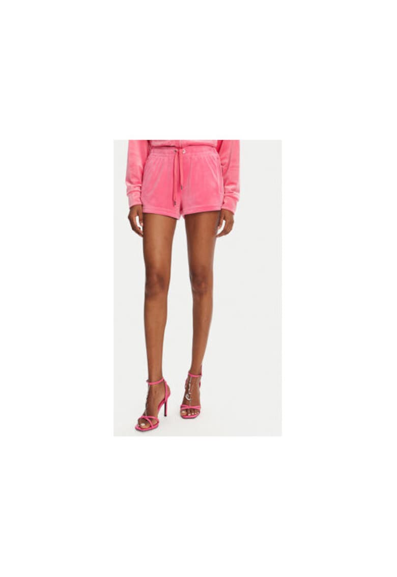 Pantaloni scurti sport dama  JCWH121001 - Poliester/Elastan - Roz