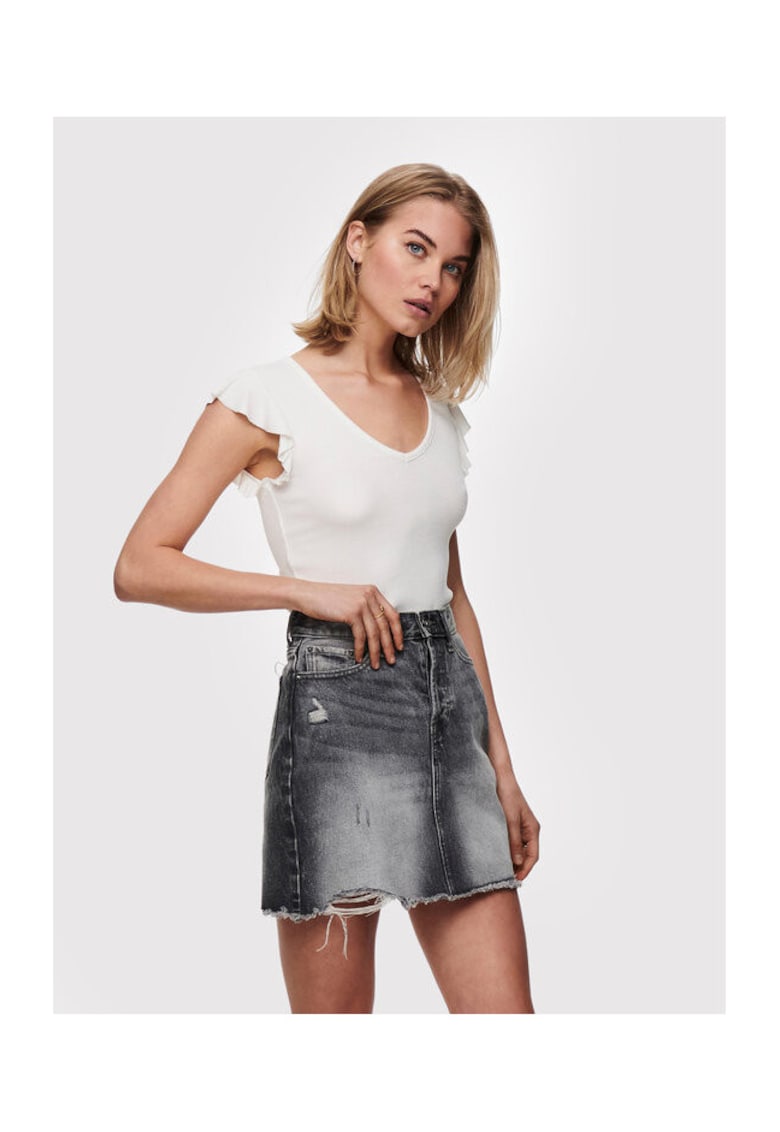 Bluza dama 15227187 - Viscoza - Alb - Alb
