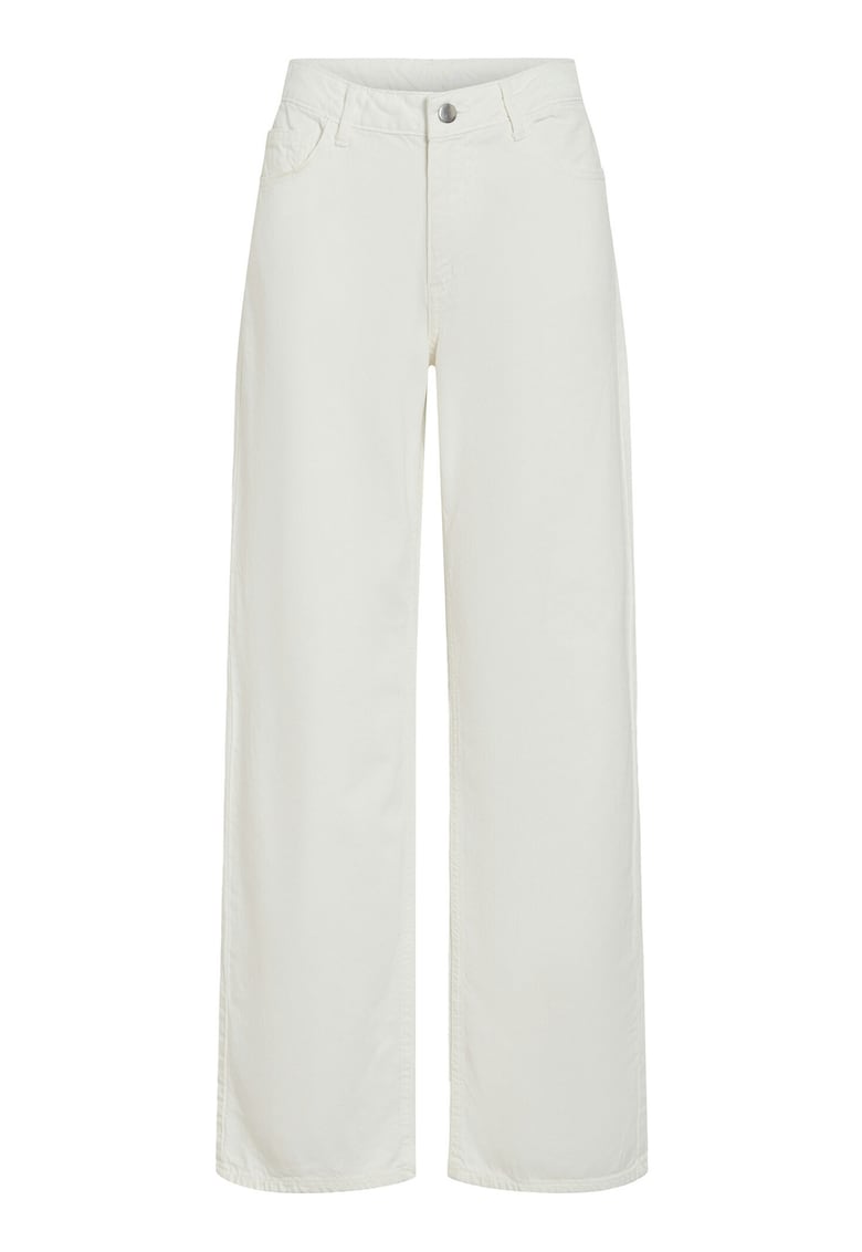 Pantaloni dama 14105535 - Bumbac - Alb - Alb