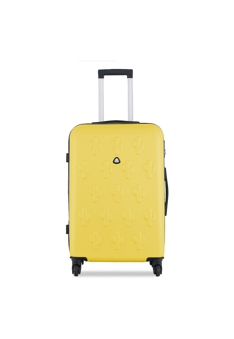 Troler model T5947-3 - mare - galben - din material plastic Troler model T5947-3 - mare - galben - din material plastic