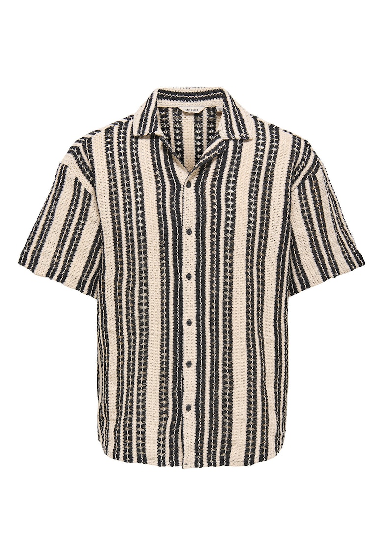 Camasa barbati  Sons - 22030511 - Bumbac/Poliester - Bej