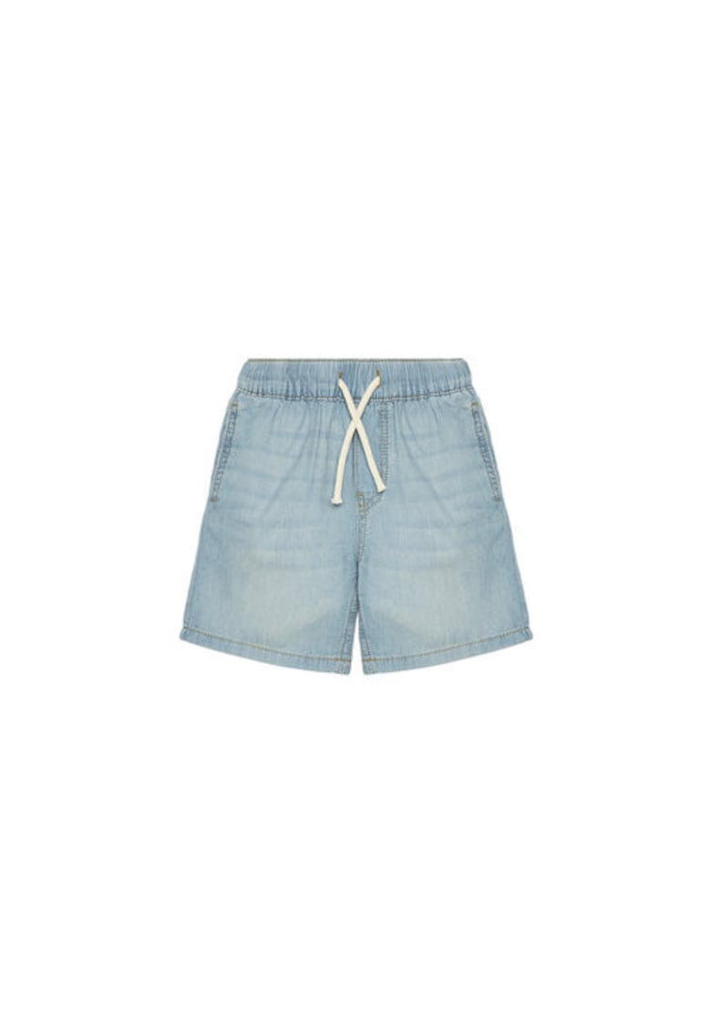 Pantaloni scurti din denim baieti  4DHJG9034 - Bumbac - Albastru