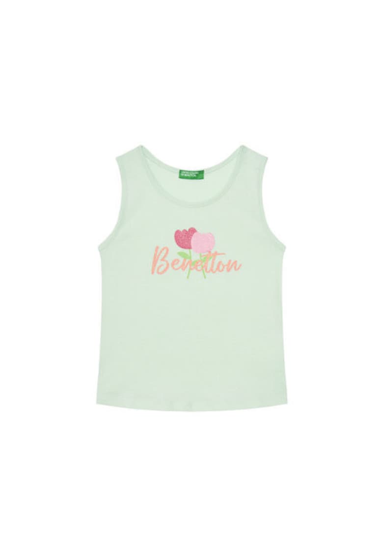 Top pentru fete  3I1XGH012 - Bumbac - Verde