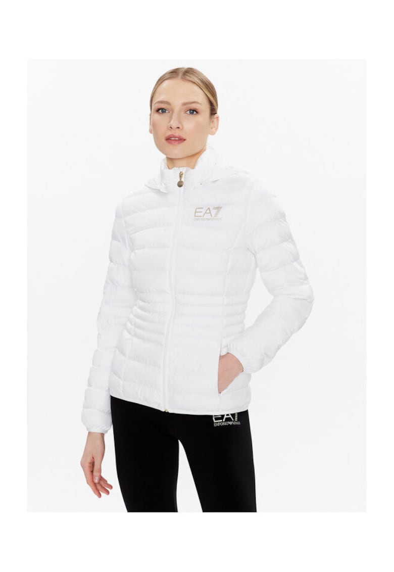 Jacheta dama Emporio Armani - 8NTB23 TNF8Z - Poliester - Alb - Alb