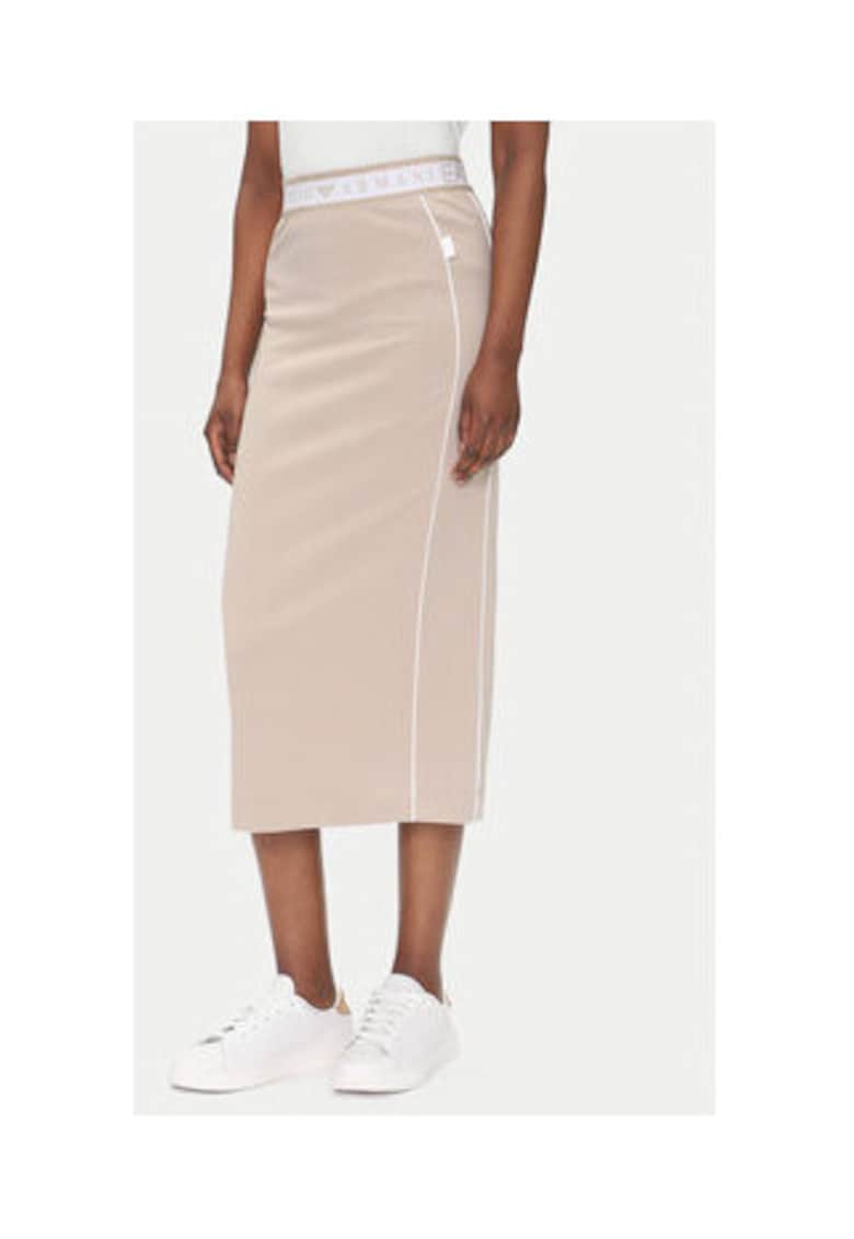 Fusta - Emporio Armani  bej - 50% poliester - 24% bumbac - 23% modal - 3% elastan