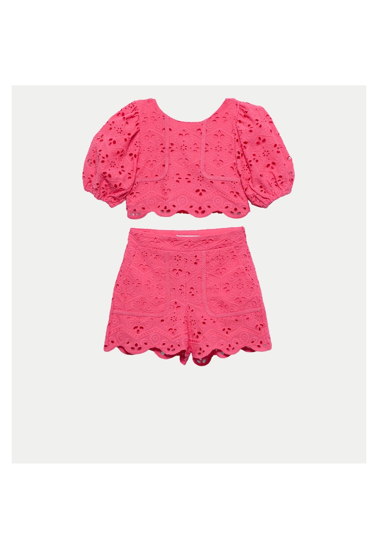 Compleu fete -  bumbac - fucsia Compleu fete -  bumbac - fucsia