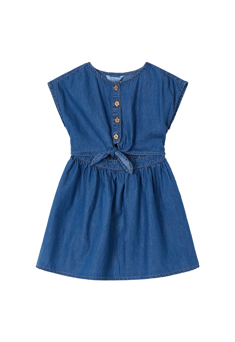 Rochie de vara fete  3931 - Bumbac/Lyocell - 10 ani - Bleumarin