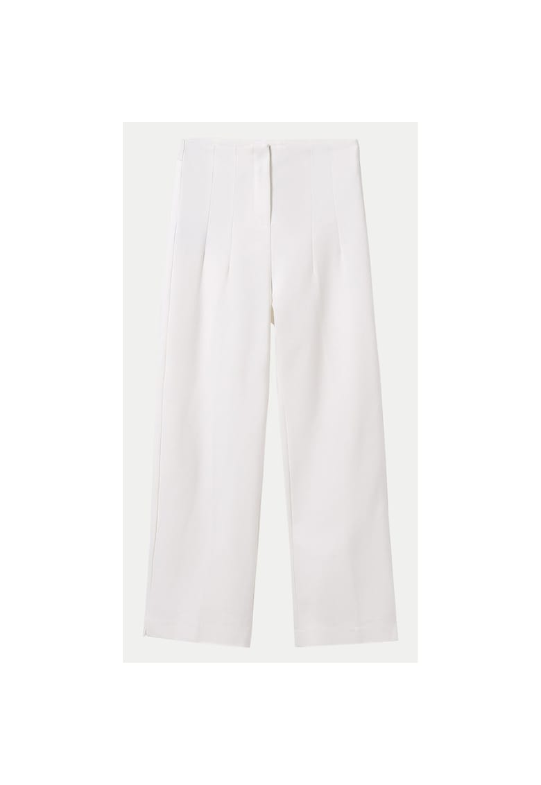 Pantaloni fete 6532 - Viscoza/Poliamida - Ecru - Ecru